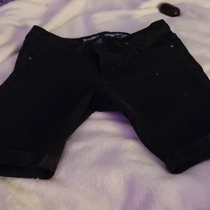 Black long shorts